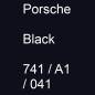 Preview: Porsche, Black, 741 / A1 / 041.